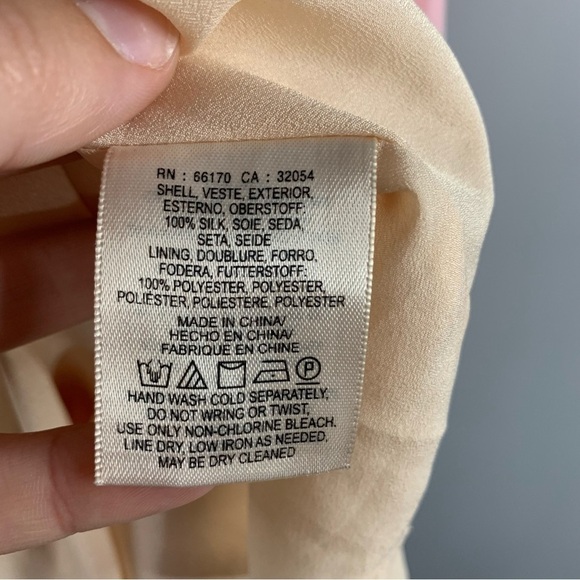 Anthropologie Maeve Avalonne Pink One Shoulder Asymmetric Silk Pink Mini Dress 8 - Picture 8 of 12